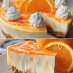 No-Bake Orange Creamsicle Cheesecake