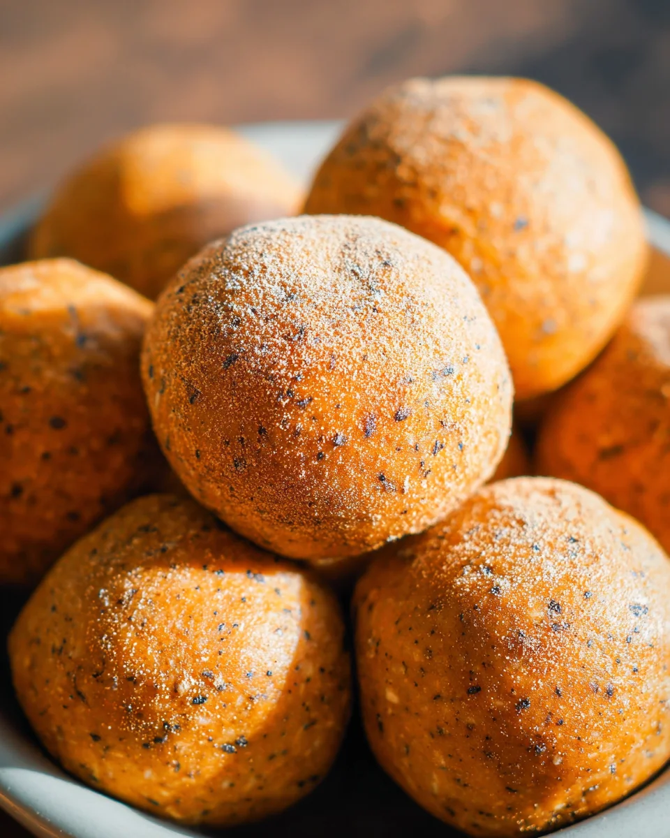 No Bake Healthy Pumpkin Pie Energy Balls