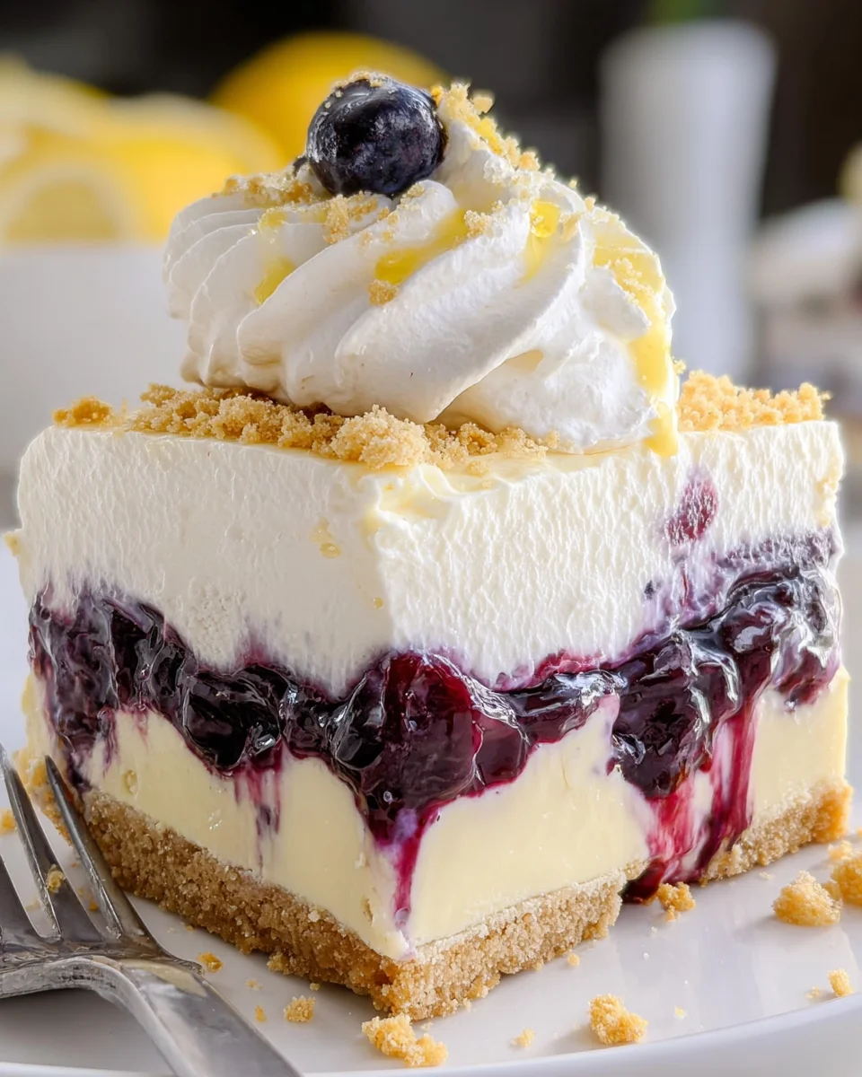 No Bake Lemon Blueberry Dessert 19 No