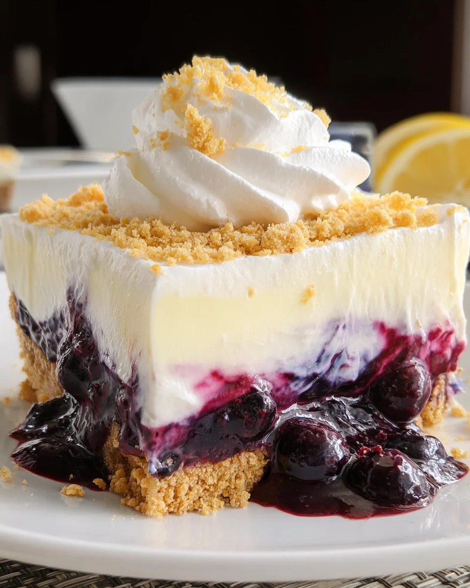 No Bake Lemon Blueberry Dessert 20 No