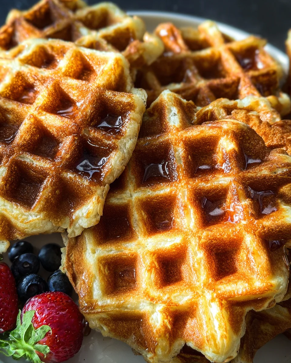 Oatmeal Cottage Cheese Waffles
