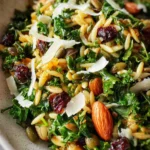 Orzo Kale Salad with Lemon Vinaigrette