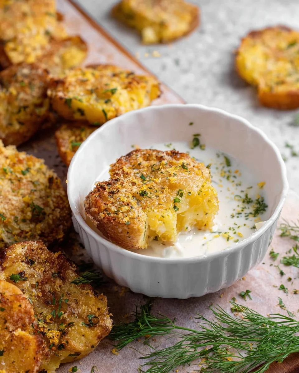 Parmesan Smashed Potatoes
