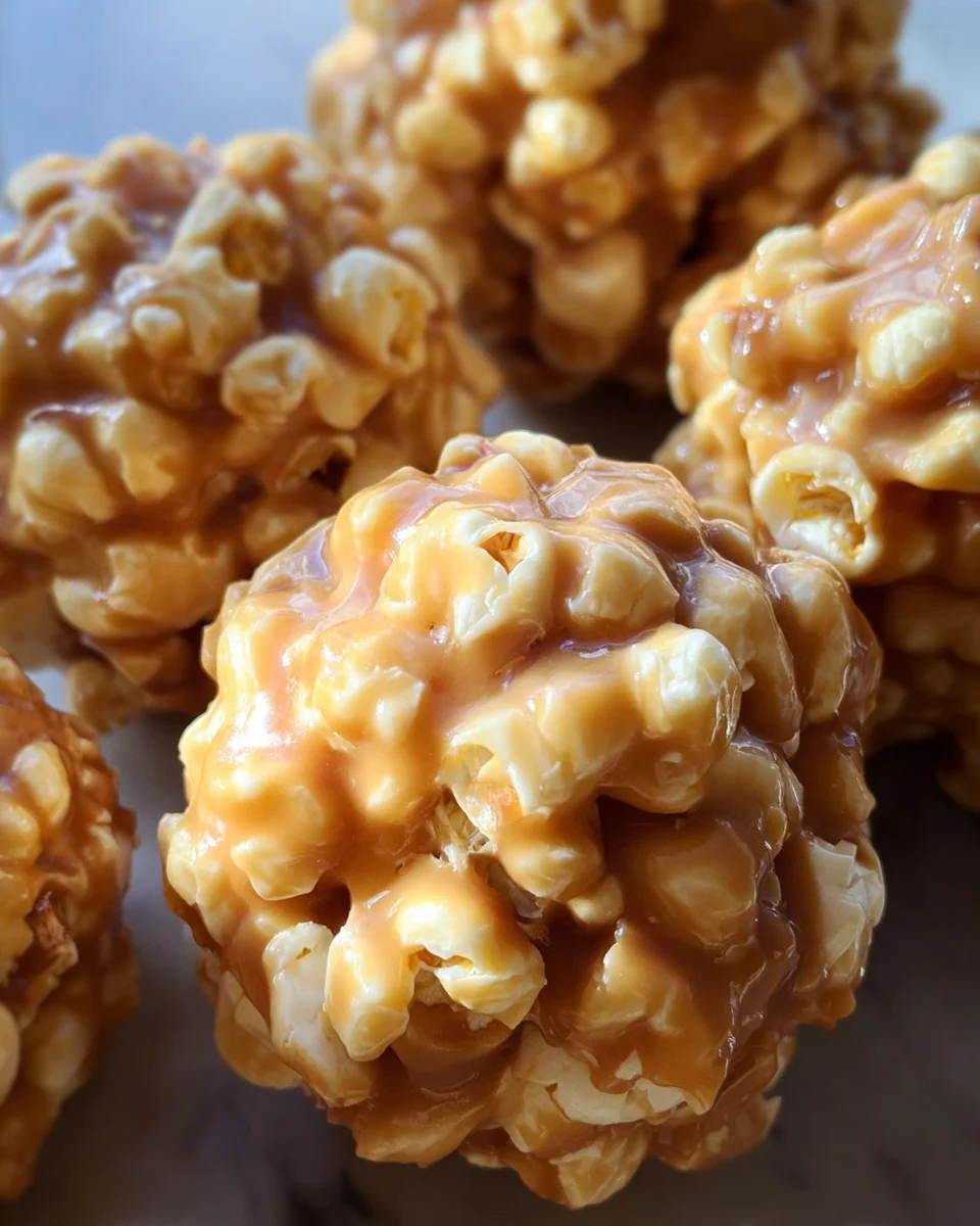 Peanut Butter Popcorn Balls