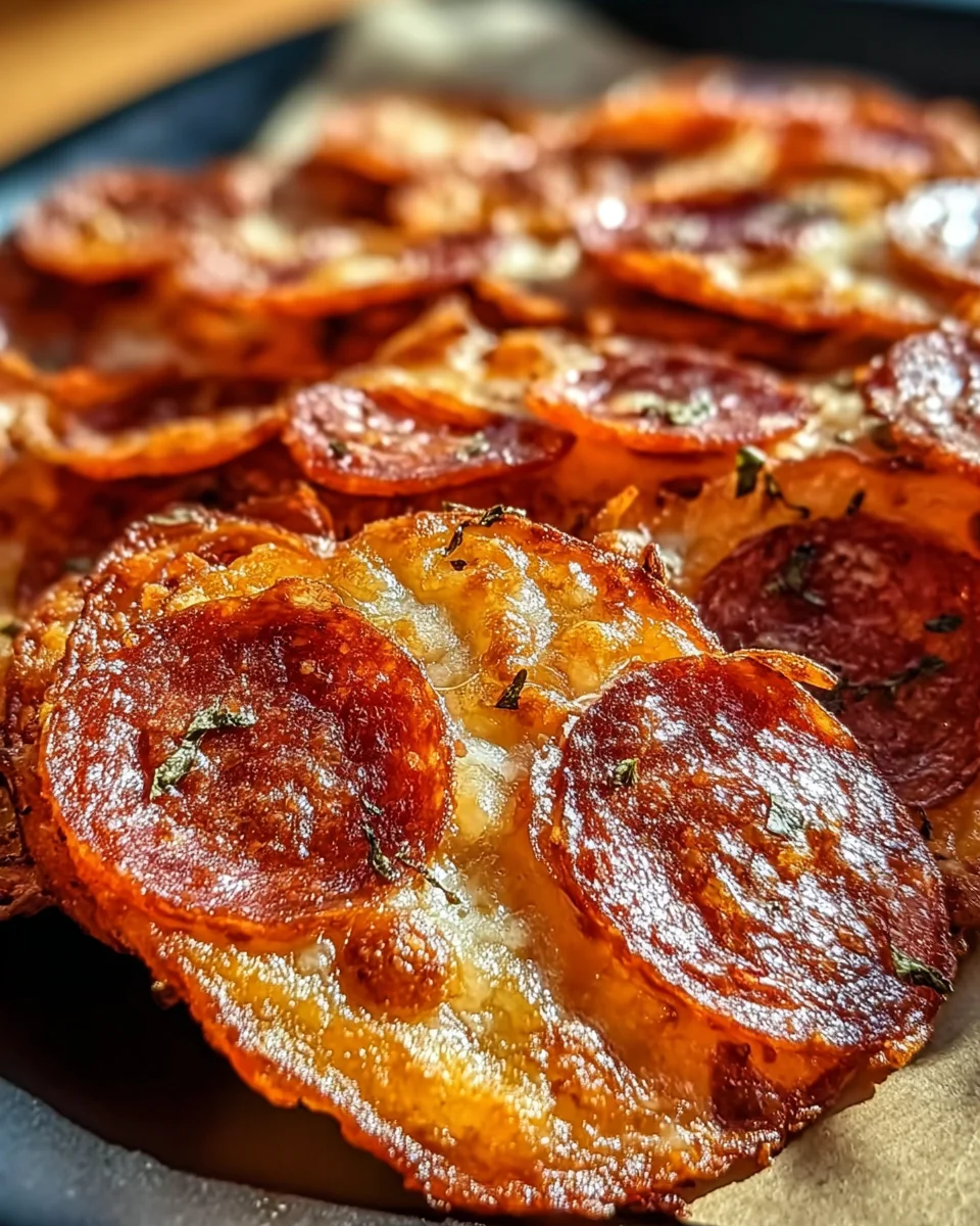 Pepperoni Cheese Crisps 14 Pepperoni
