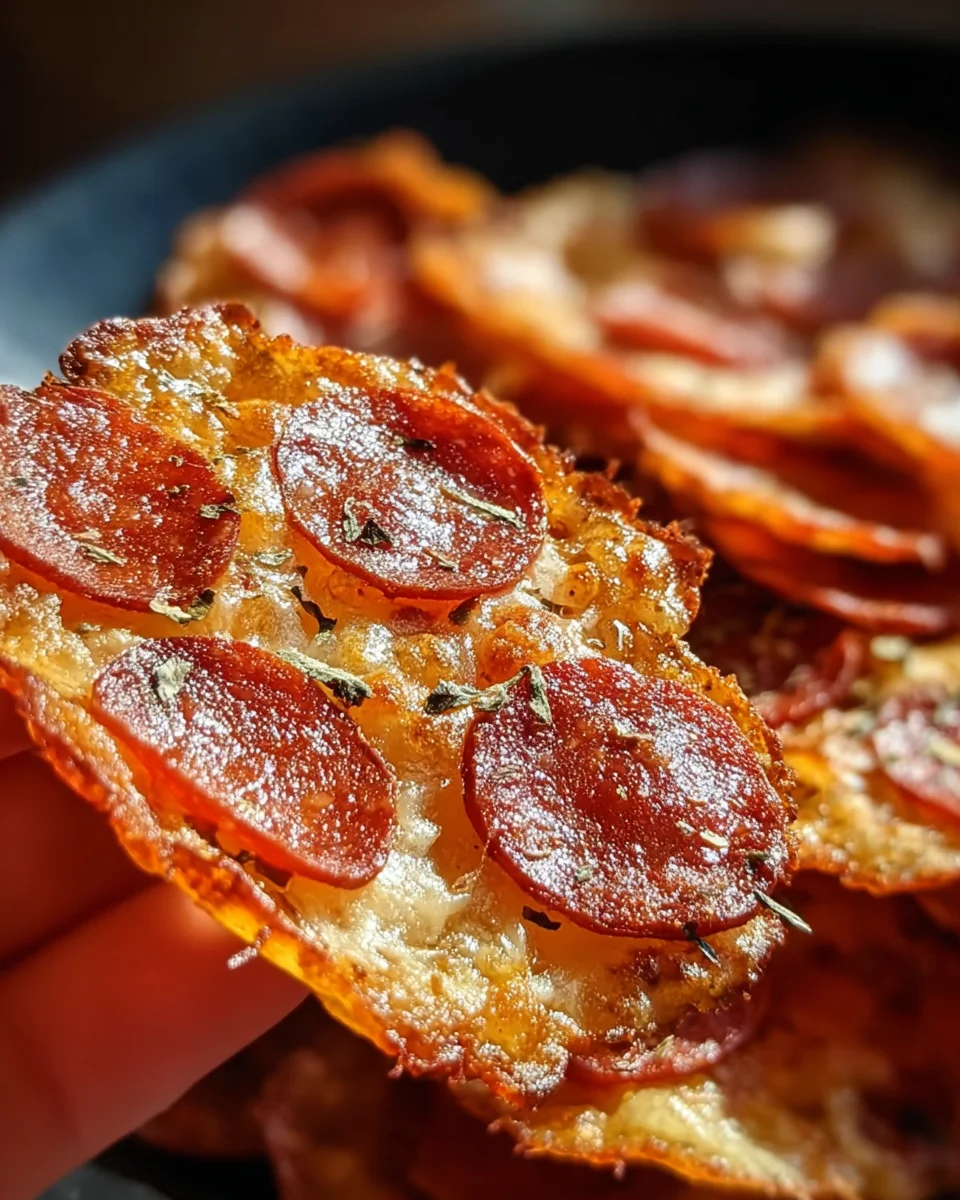 Pepperoni Cheese Crisps 15 Pepperoni