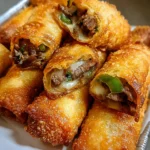 Philly Cheesesteak Egg Roll