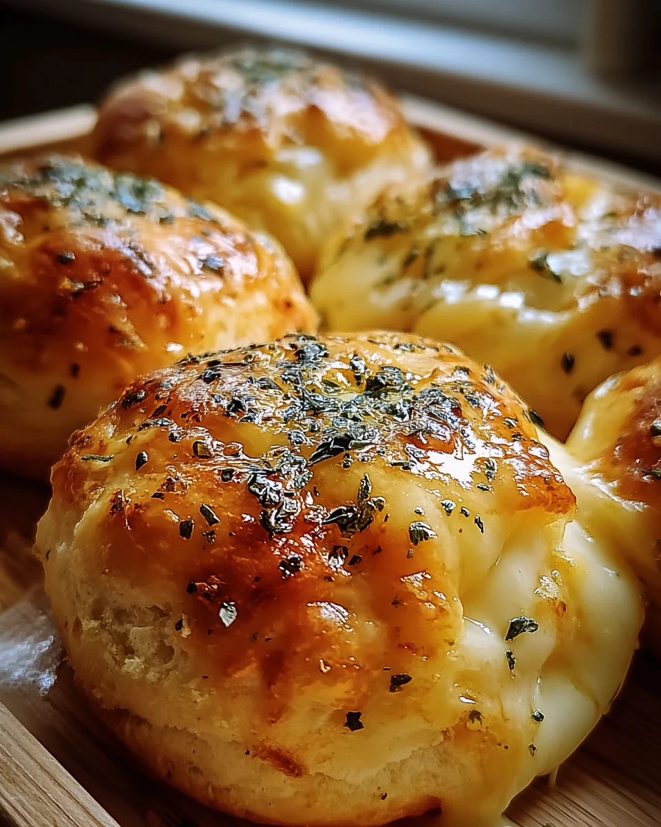 Pillsbury Biscuit Garlic Butter Cheese Bombs