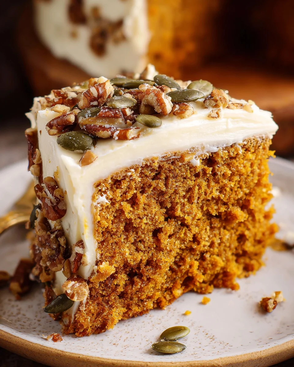 Pumpkin Spice Cake with Brown Sugar Cream Cheese Frosting 31 Pumpkin