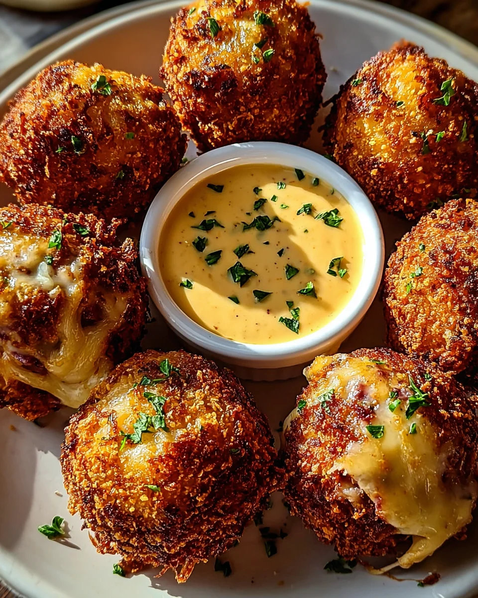 Reuben Balls with Spicy Thousand Island Dipping Sauce
