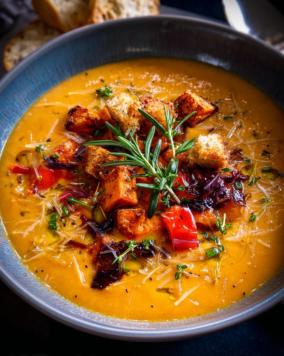 Roasted Vegetable Soup 26 Roasted