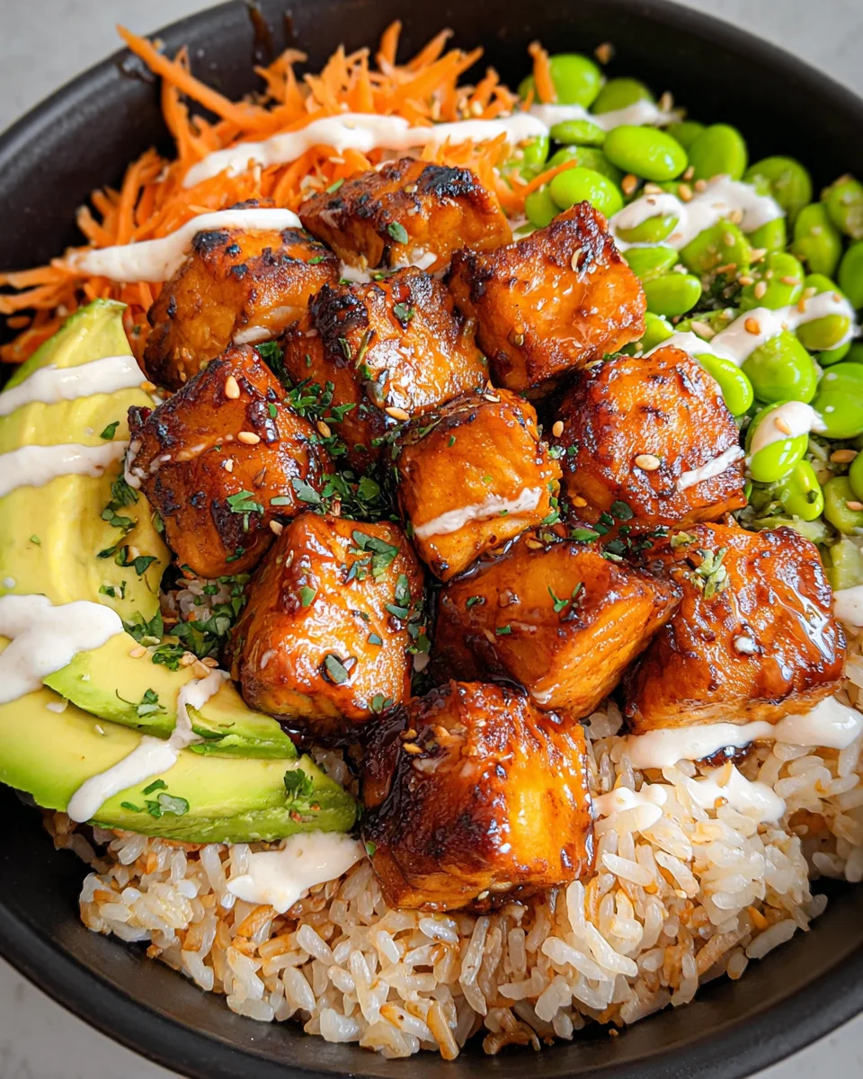 Salmon Teriyaki Bowl
