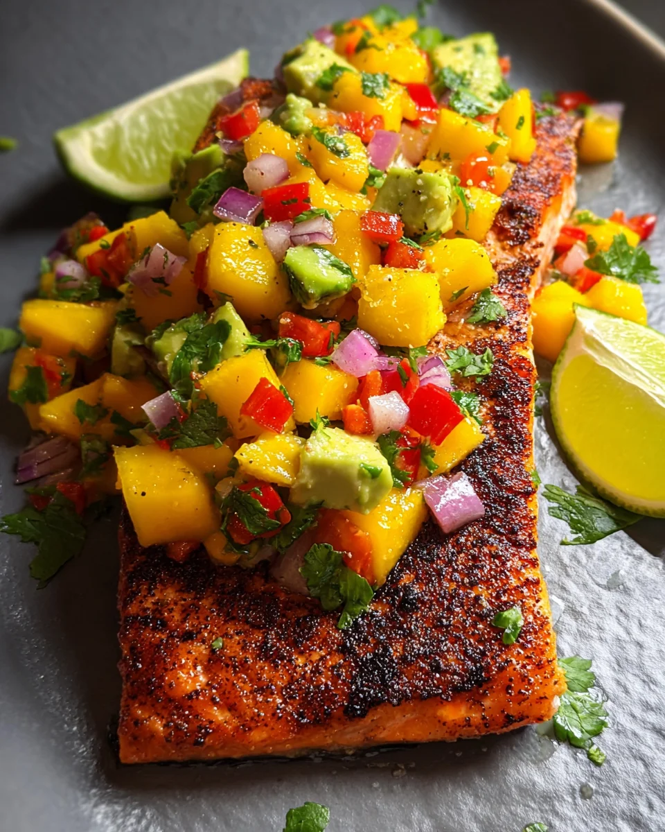 Salmon with Mango Salsa