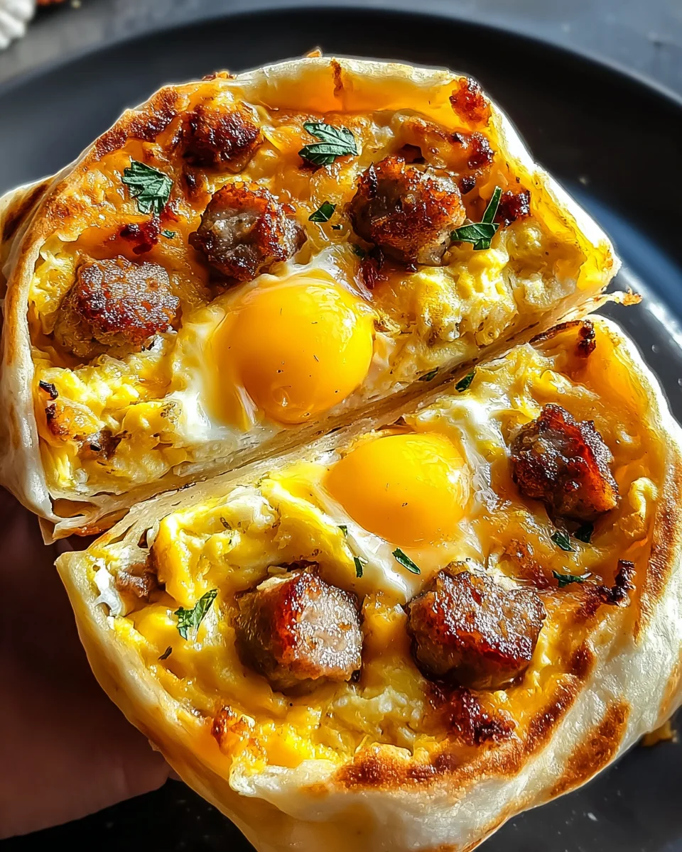 Sausage Egg and Cheese Breakfast Roll-Ups