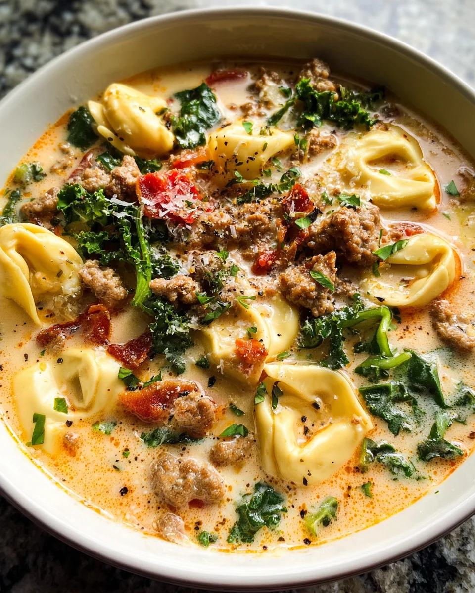 Sausage Tortellini Soup
