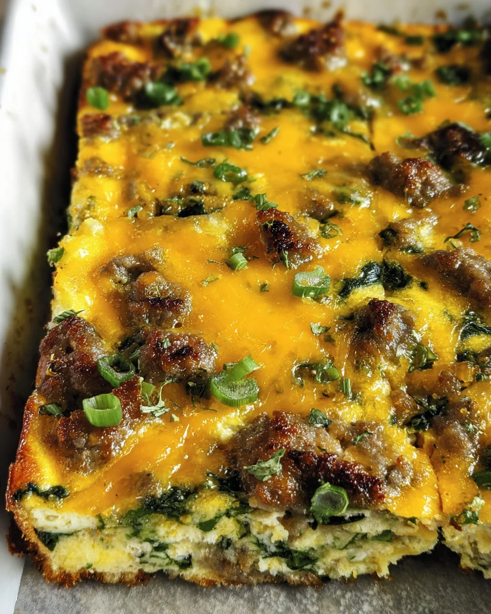 Sausage & Egg Keto Breakfast Casserole 22 Sausage