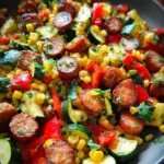 Sausage and Veggies Skillet - 30 Minute, One-Pan Meal