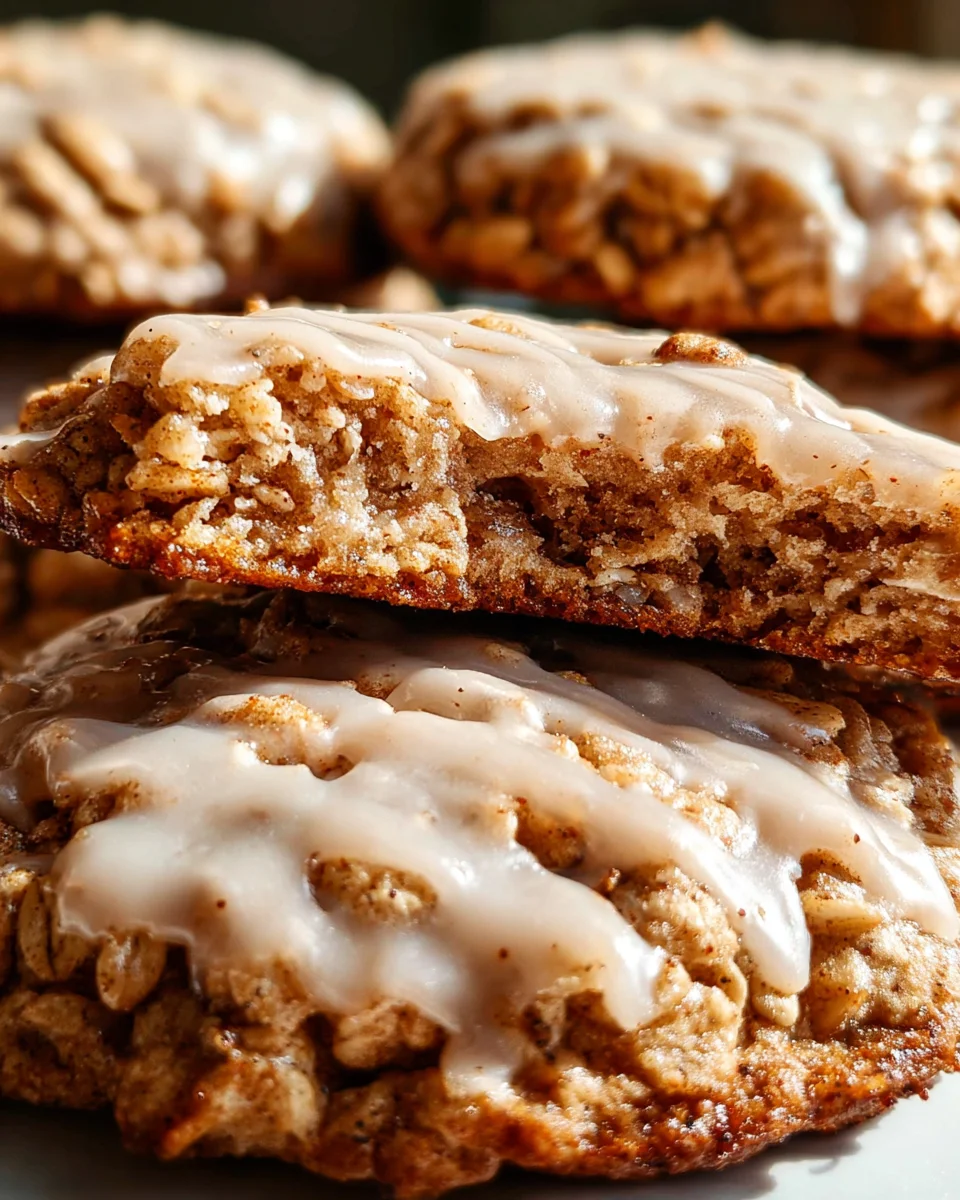 Seriously Thick & Chewy Chai Oatmeal Cookies with Maple Glaze 28 Seriously