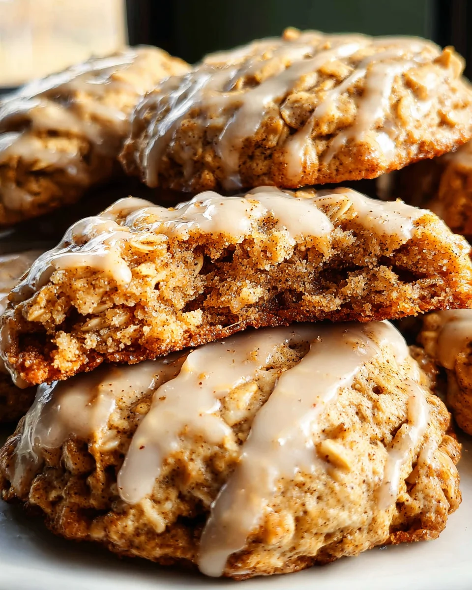 Seriously Thick & Chewy Chai Oatmeal Cookies with Maple Glaze 29 Seriously