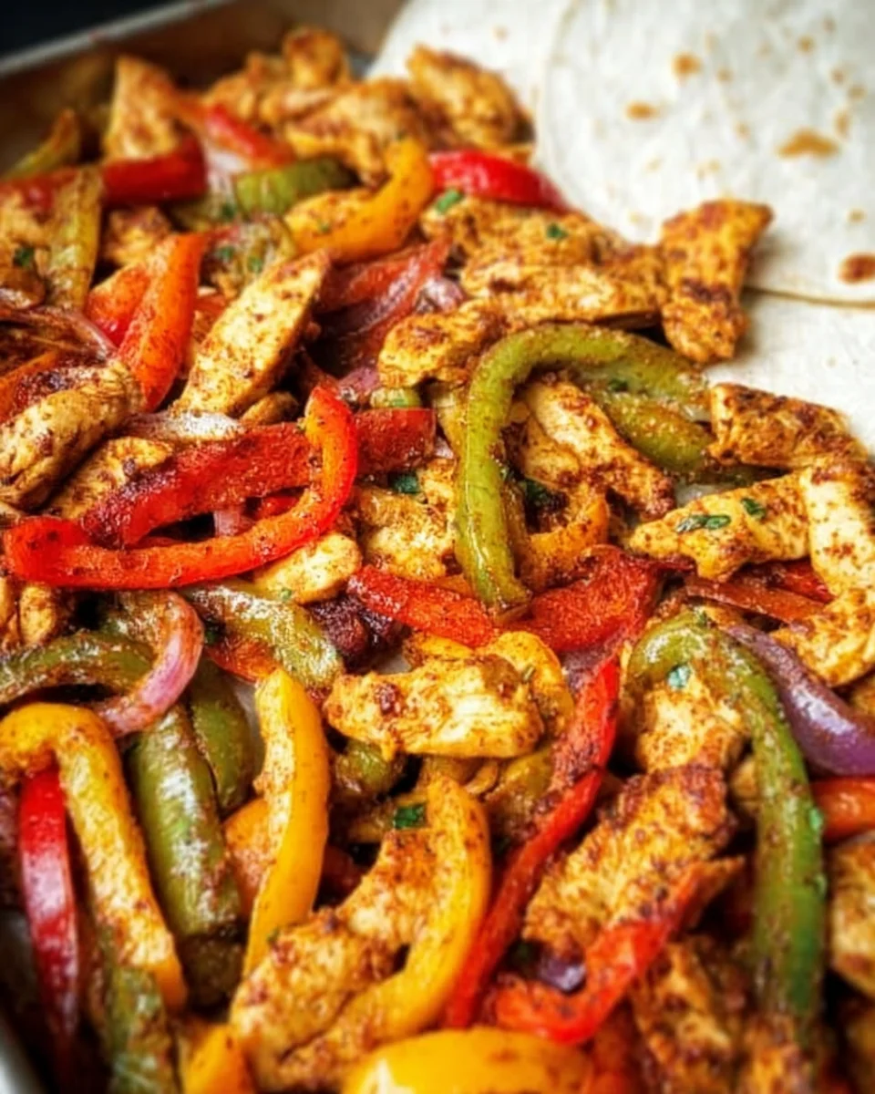 Sheet Pan Chicken Fajitas