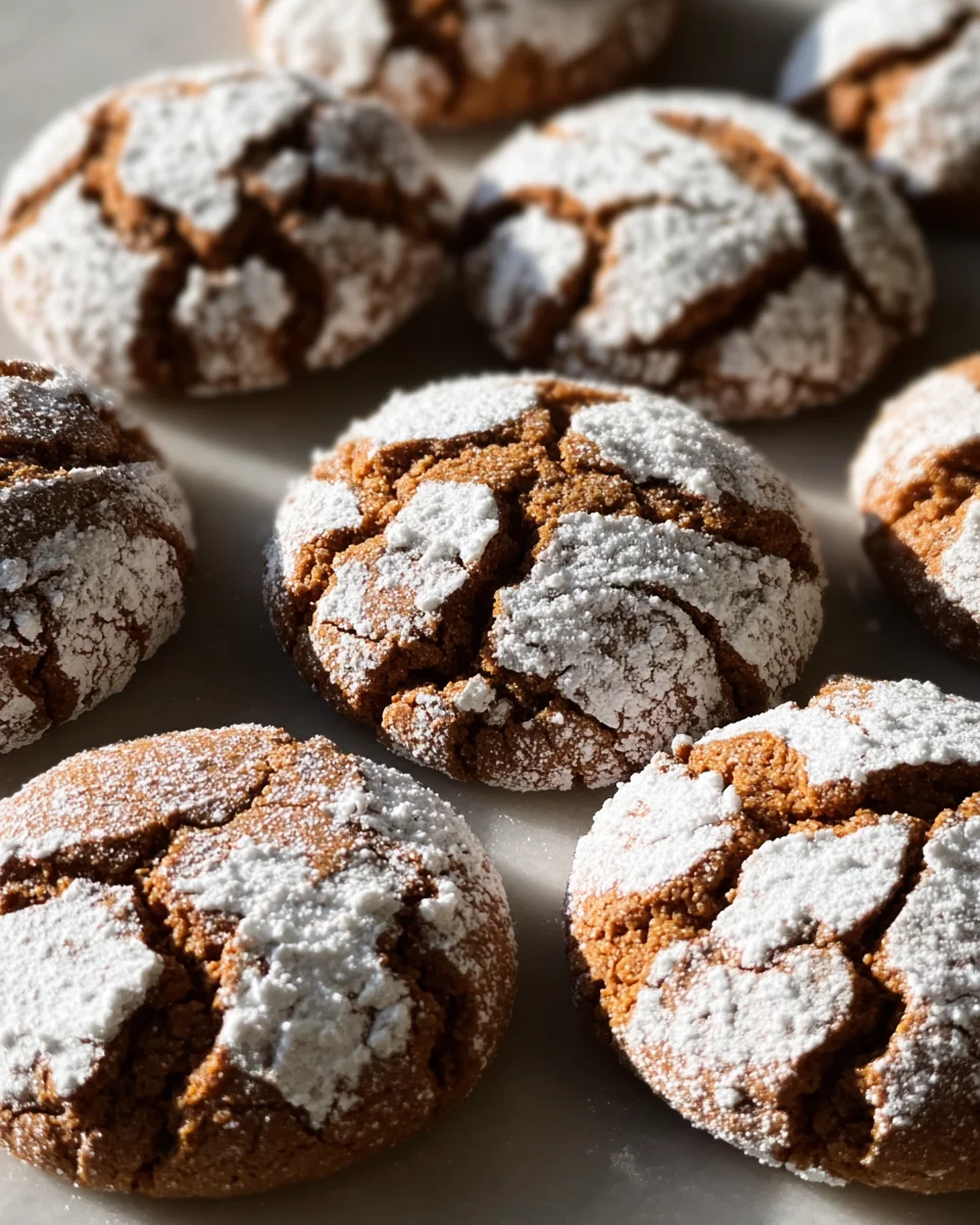 Soft and Spiced Gingerbread Crinkle Cookies 25 Soft