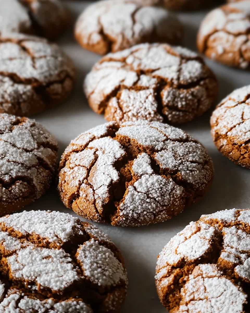 Soft and Spiced Gingerbread Crinkle Cookies 26 Soft