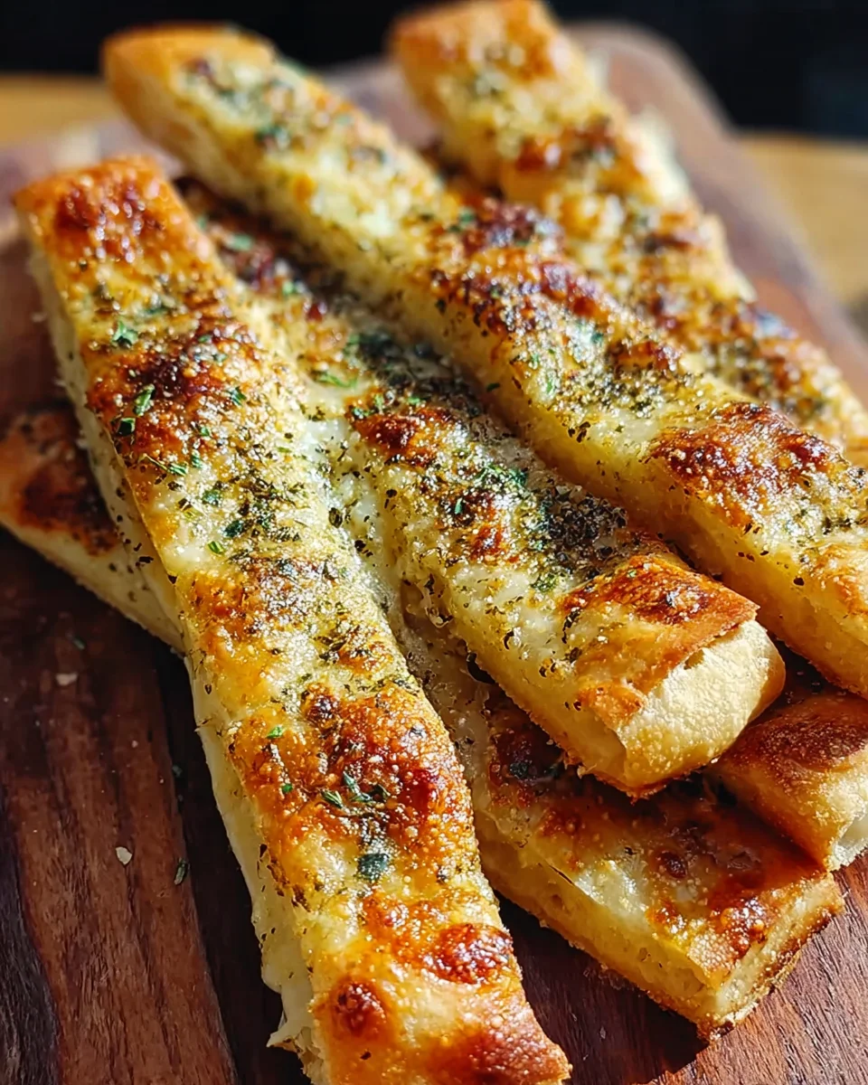 Sourdough Cheesy Breadsticks