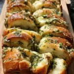 Sourdough Discard Garlic Pull Apart Bread