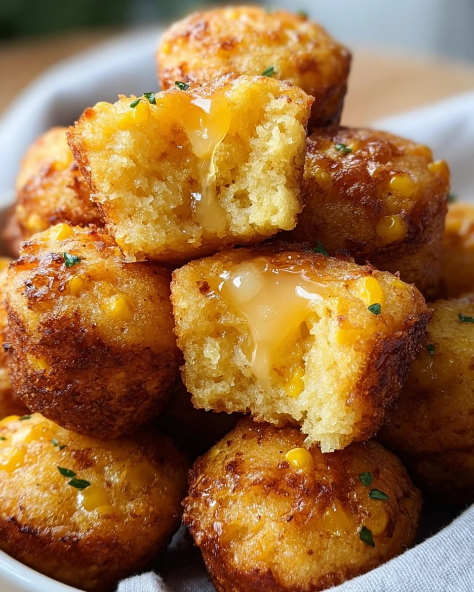 Southern-Style Honey Butter Cornbread Poppers