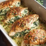 Spinach Stuffed Chicken Fillets