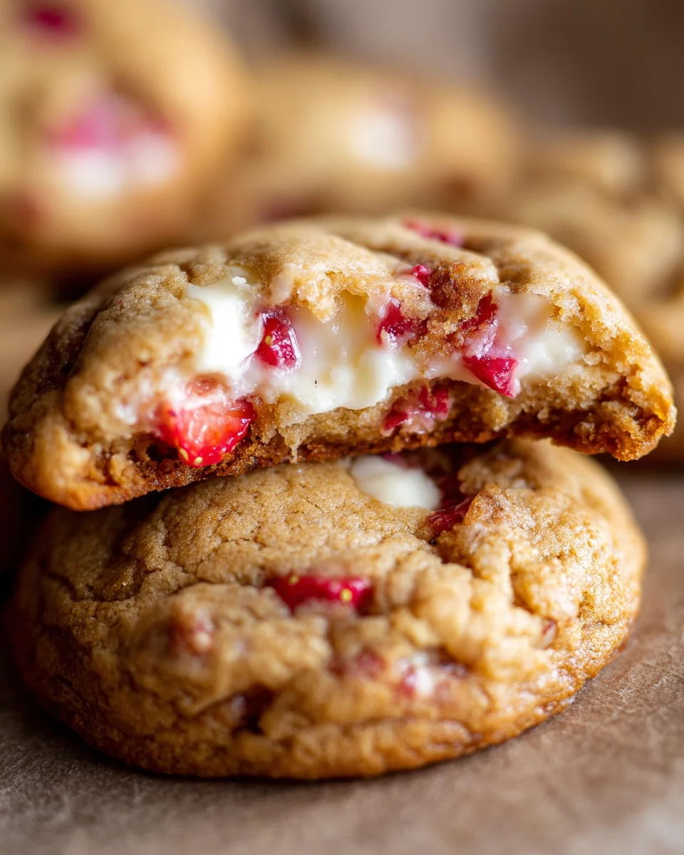 Strawberry Cheesecake Cookies