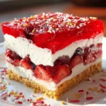 Summer Berry Jello Lasagna 23 Summer Berry Jello Lasagna