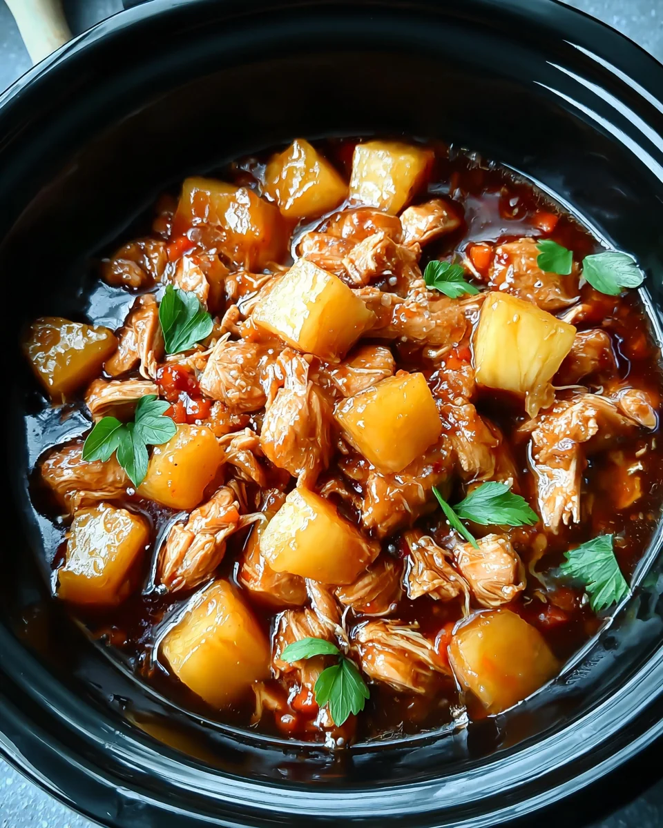 Sweet Hawaiian Crockpot Chicken