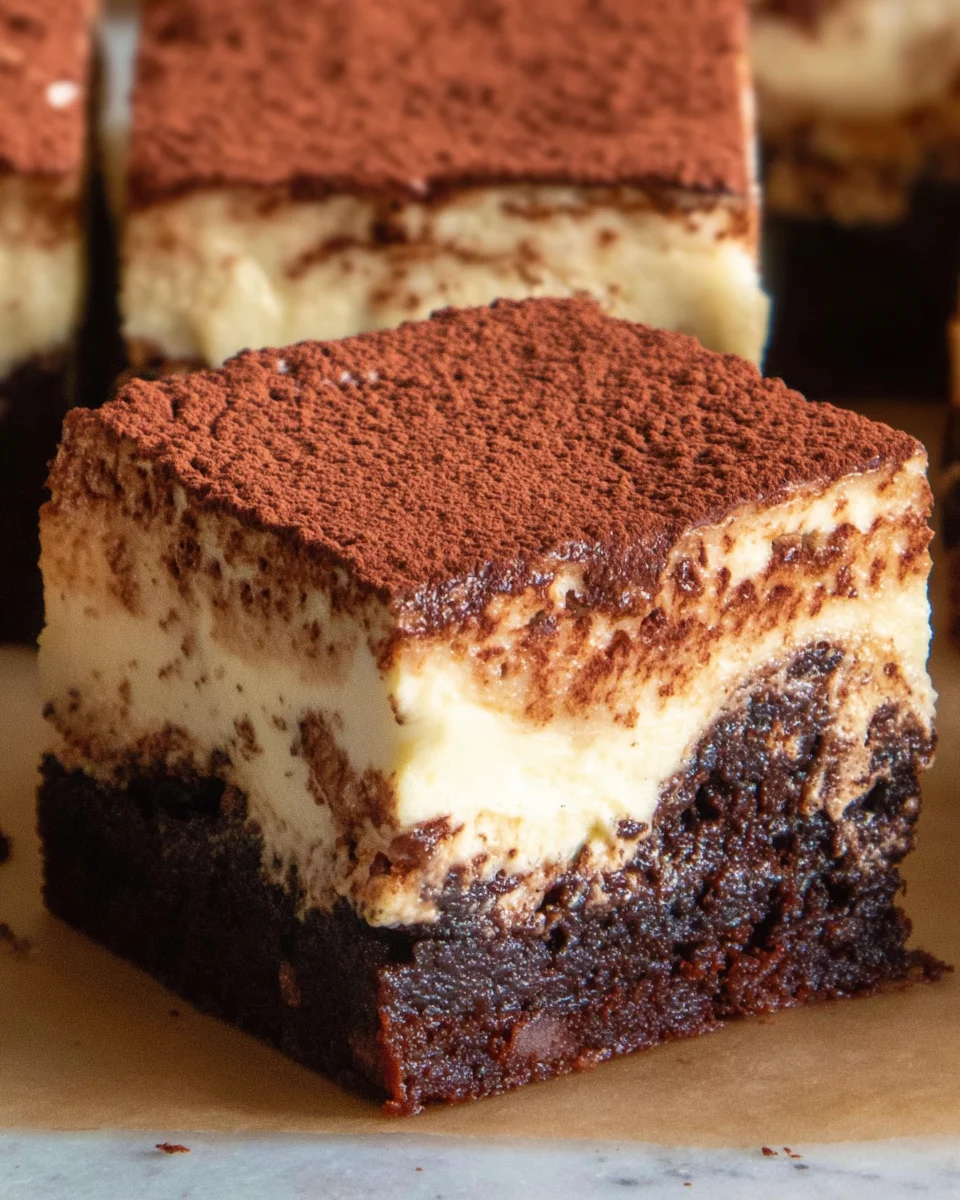 Tiramisu Brownies
