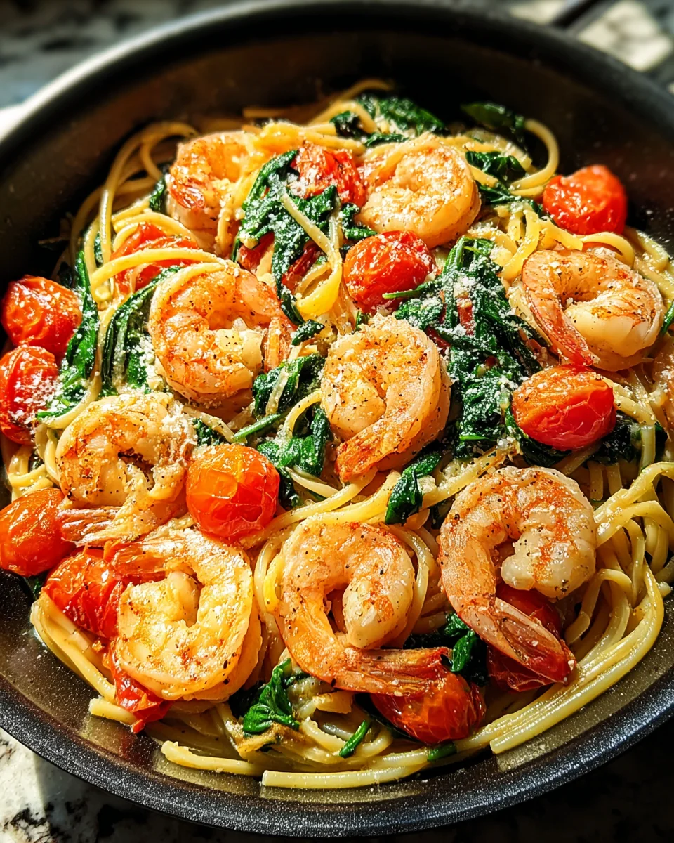 Tomato Spinach Shrimp Pasta 19 Tomato