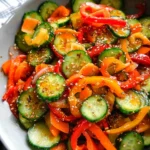 Viral Cucumber Pepper Salad