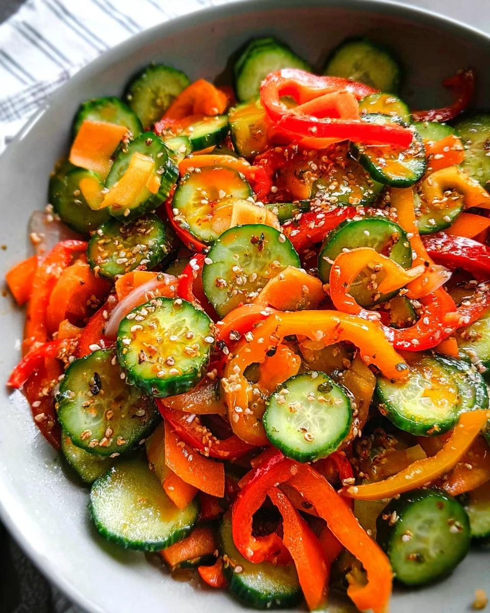 Viral Cucumber Pepper Salad