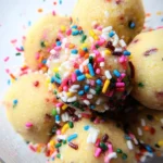 Applesauce Birthday Cake Protein Balls