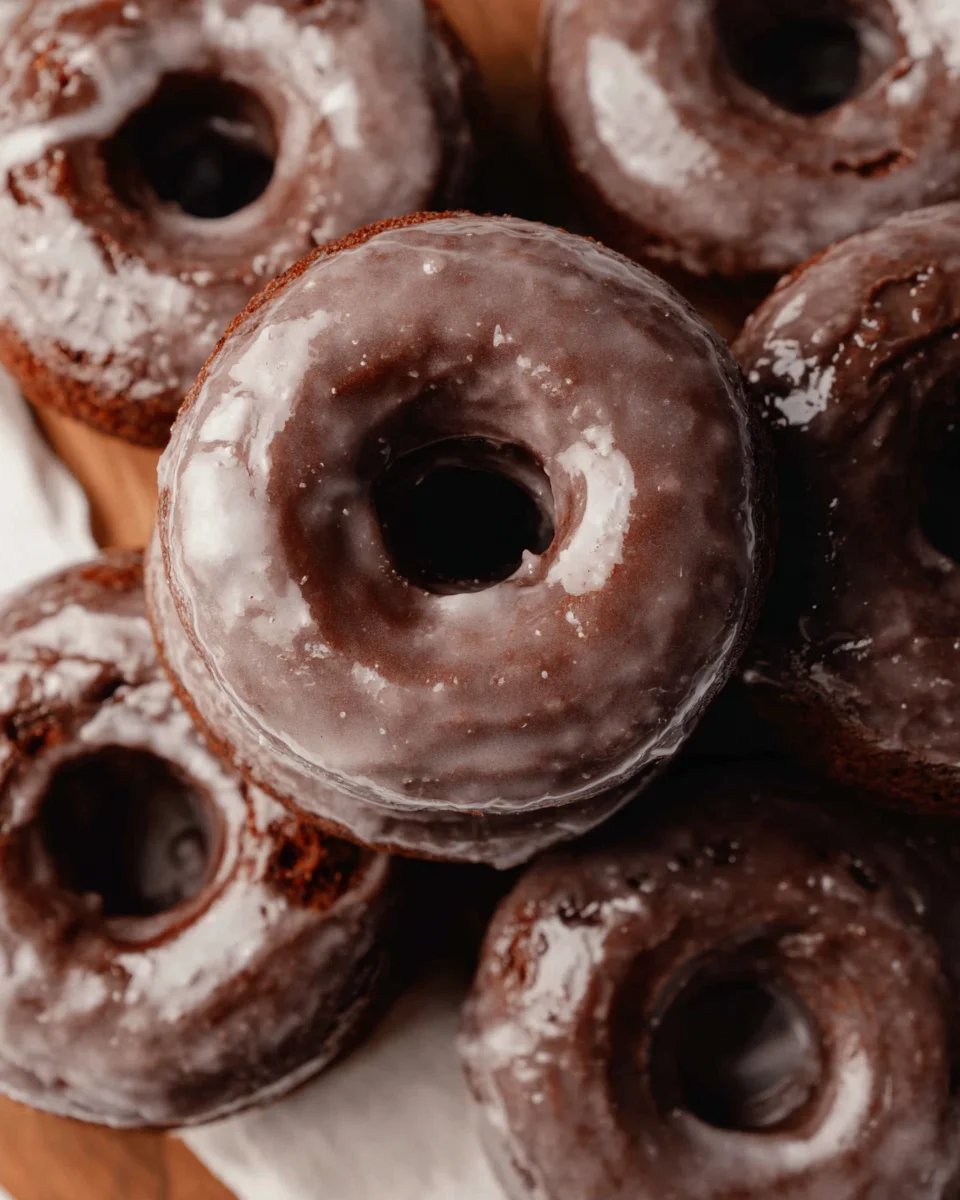 Baked Chocolate Cake Doughnuts