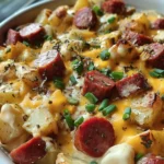 Cheesy Ranch Potatoes and Smoked Sausage