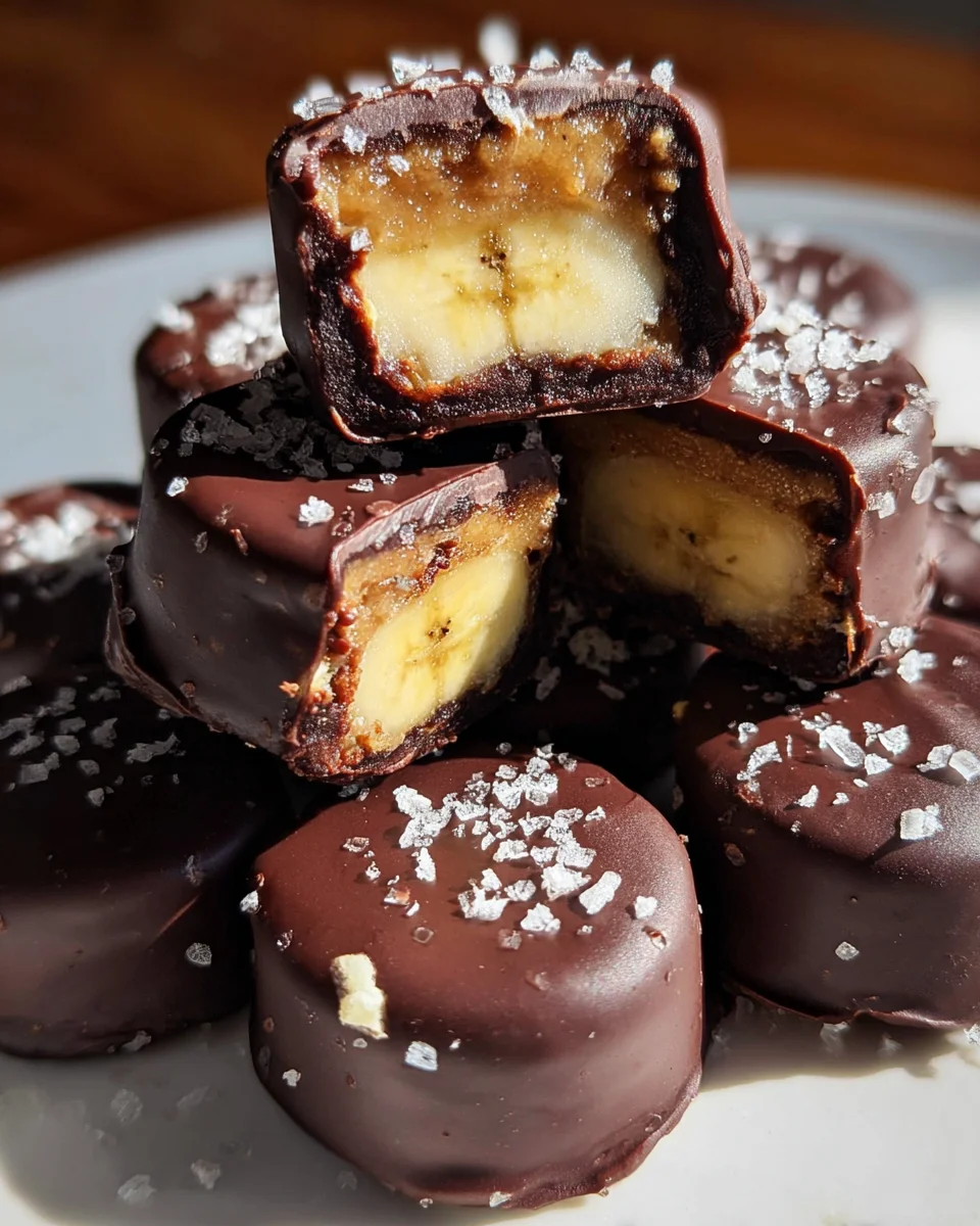 Chocolate Peanut Butter Banana Bites