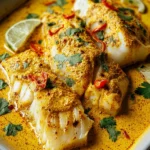 Coconut Curry Baked Cod