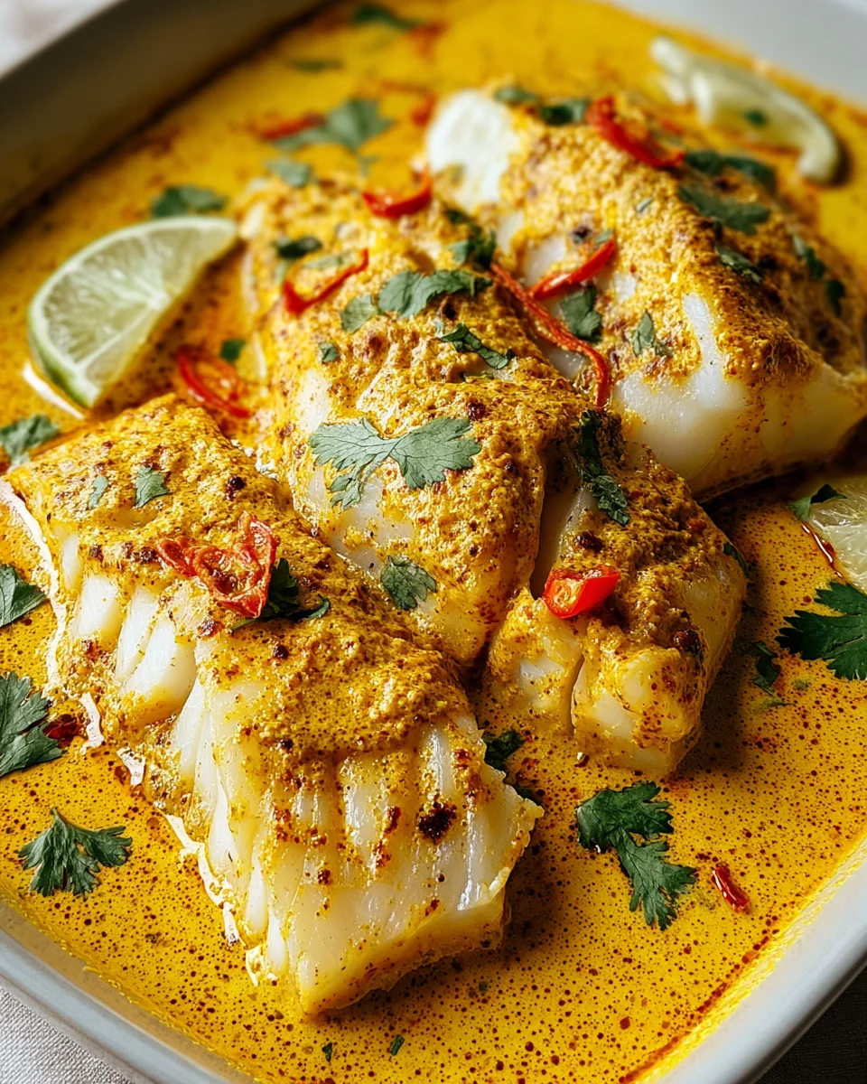 Coconut Curry Baked Cod