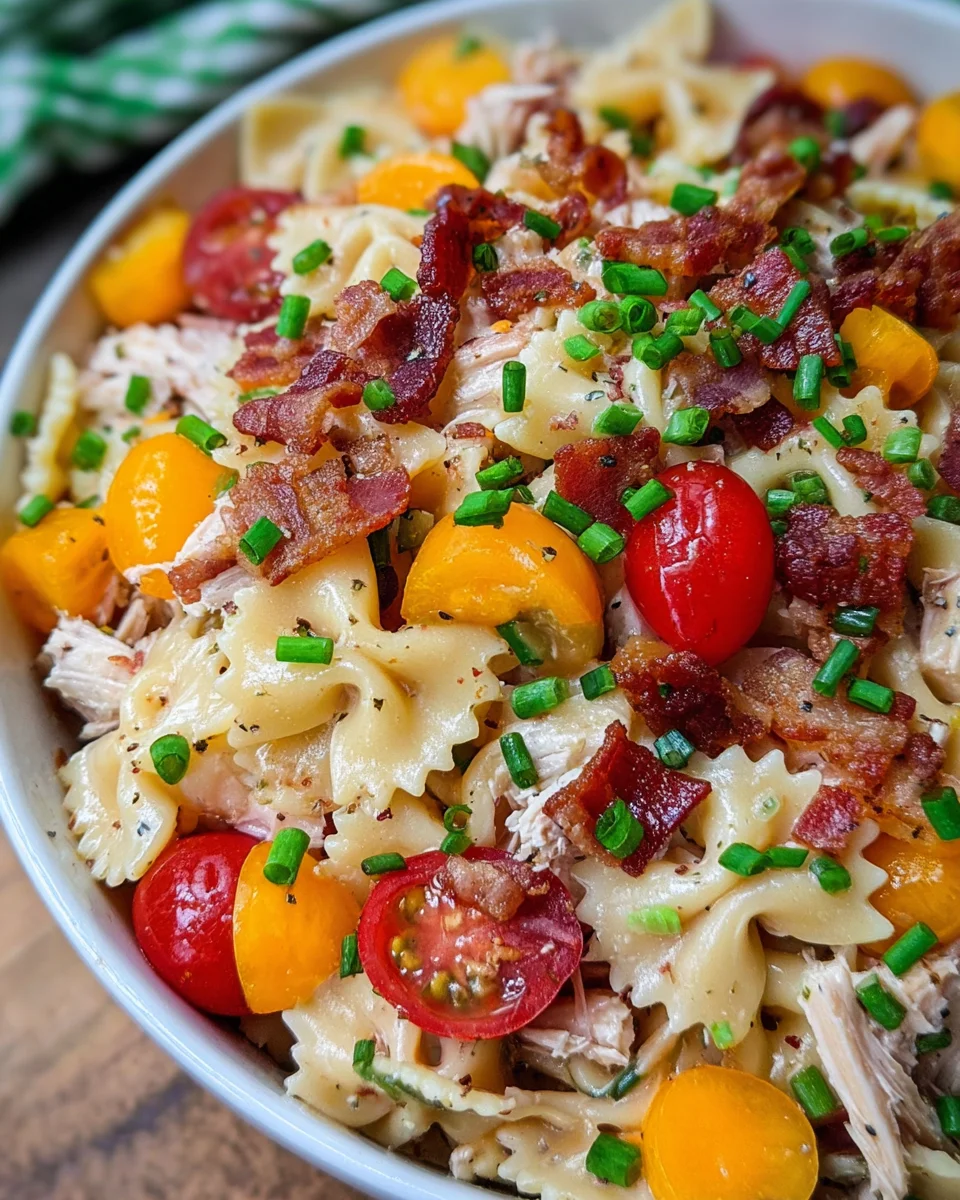 Crack Chicken Pasta Salad