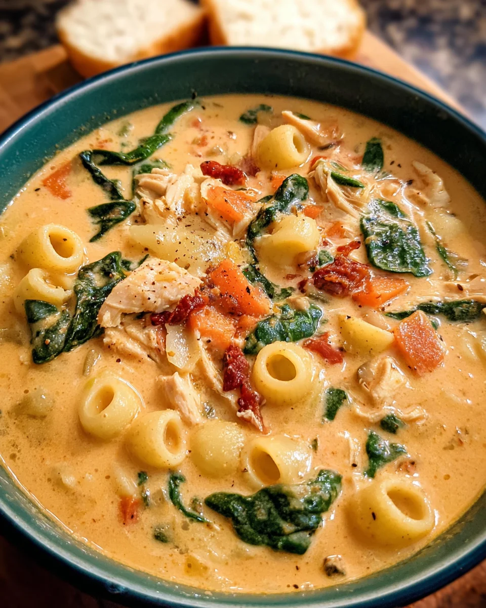 Creamy Tuscan Chicken Soup
