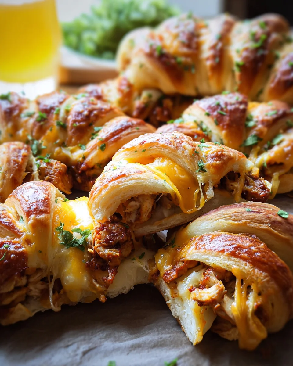 Easy Cheesy Chicken-Filled Crescents