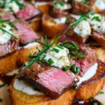 Easy Steak Crostini (with Horseradish Sauce)