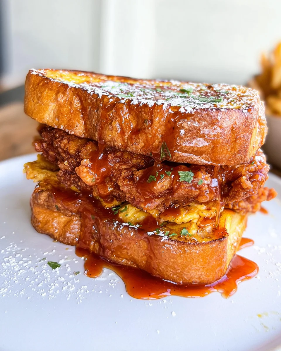 French Toast Fried Chicken Sandwich