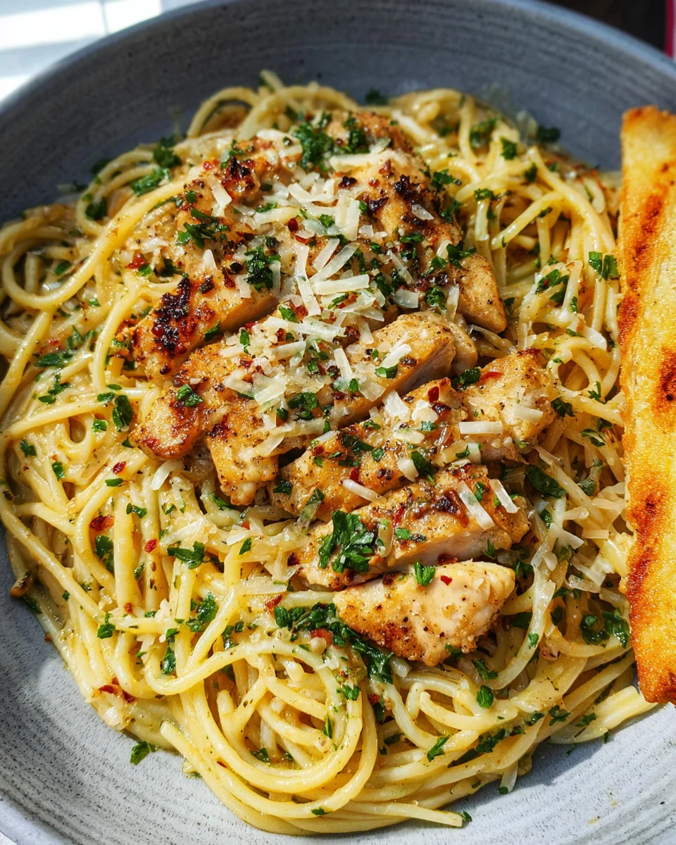 Garlic Butter Chicken Pasta