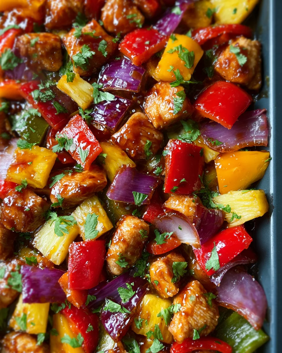 Hawaiian Chicken Sheet Pan